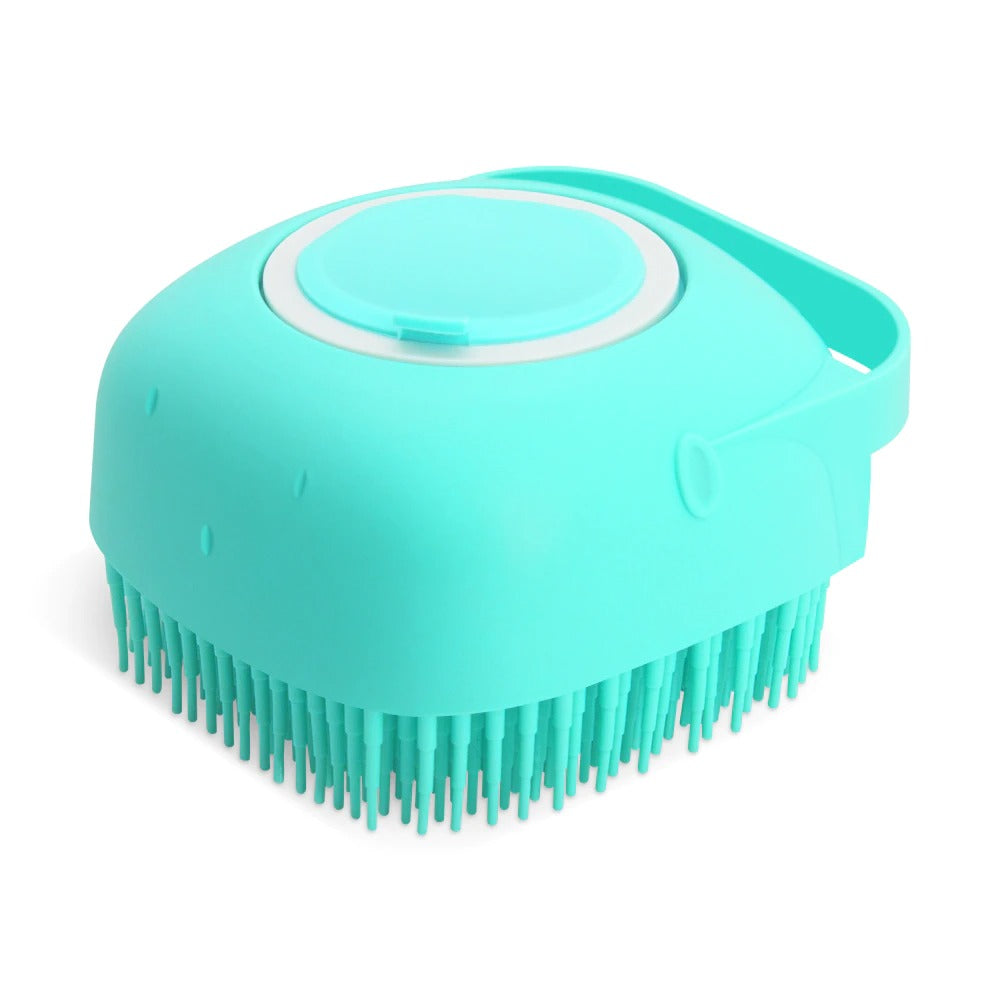 Pet Dog Shampoo Massager Brush Cat Massage Comb Grooming Scrubber Shower Brush For Bathing Short Hair Soft Silicone Brushes 15